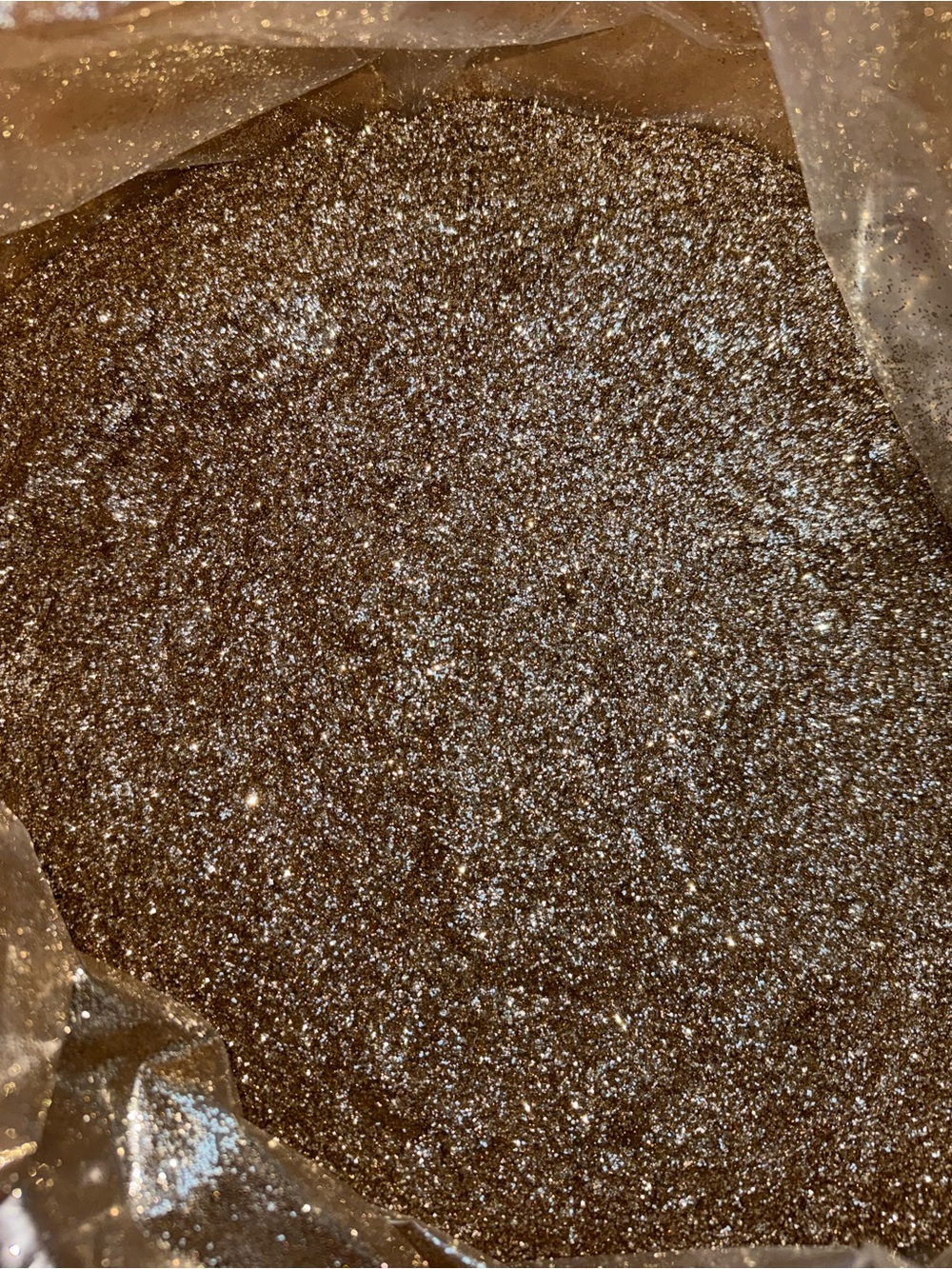 Shimmering Sand 2P .015” Hex Craft Glitter — 3 oz — Gold Sand